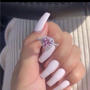 Stunning Silver Heart Ring